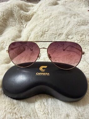 Carrera Aviator Sunglasses with Pink Gradient Lenses 3005/S NO AUQ